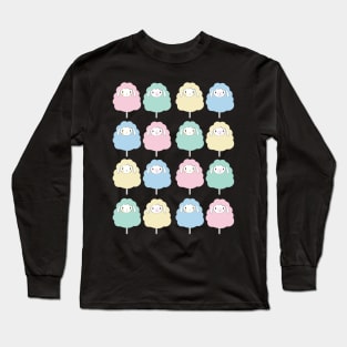 Sheep Illustration Pattern Long Sleeve T-Shirt